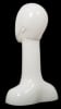 Female Abstract Mannequin Head Form Glossy White - Image 3 of 0