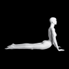 Glossy Pearl Female Yoga Mannequin - Cobra Pose - Image 1 of 0