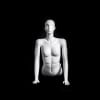 Glossy Pearl Female Yoga Mannequin - Cobra Pose - Image 2 of 0