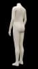 Matte white headless child mannequin for 12-13 year old clothing on a round metal base. - Image 2 of 0