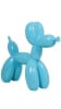 Glossy blue fiberglass balloon animal dog mannequin for pet product and retail displays. - Image 1 of 0