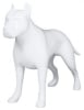 Glossy White Abstract Pit Bull Dog Mannequin - Image 2 of 0