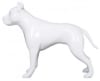 Glossy White Abstract Pit Bull Dog Mannequin - Image 3 of 0