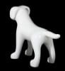 Glossy White Abstract Small Puppy Dog Mannequin - Image 2 of 0