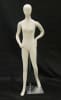 Economical flexible female mannequin in beige tan for adjustable retail clothing display and merchandising - Image 1 of 0