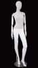 Linen Mixed Fabric Female Mannequin Bendable Arms Left Leg Out - Image 1 of 0