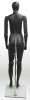 Fully posable female mannequin in matte black finish for flexible retail clothing and fashion display - Image 4 of 0