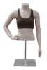 Female headless half torso display form mannequin bust for apparel retail clothing presentation - Image 1 of 0