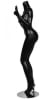 Matte Black Female Headless Mannequin Holding Up Peace Signs - Image 3 of 0