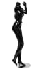 Glossy black headless female mannequin with hand on hip - Image 2 of 0