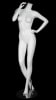 Matte white headless female mannequin with hand on hip - Image 1 of 0