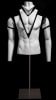 Ghost matte white male torso mannequin for seamless apparel display and fashion photography - Image 1 of 0