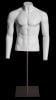 Ghost matte white male torso mannequin for seamless apparel display and fashion photography - Image 2 of 0