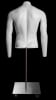 Ghost matte white male torso mannequin for seamless apparel display and fashion photography - Image 4 of 0