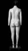 Plus size female ghost mannequin in matte white fiberglass with removable sections and rolling base for invisible apparel photography - Image 3 of 0