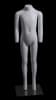 Ghost matte white child mannequin with detachable arms designed for flexible retail clothing and apparel displays - Image 1 of 0