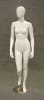 Egghead Glossy White female mannequin with right leg up - Image 1 of 0