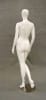Egghead Glossy White female mannequin with right leg up - Image 3 of 0