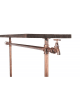 Brass Single Rack with Wood Top and Base - Image 4 of 0