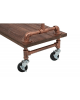Brass Single Rack with Wood Top and Base - Image 5 of 0