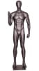 6'5 athletic male mannequin lifting weights for gym apparel and fitness retail display - Image 1 of 0