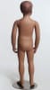 Realistic fiberglass child mannequin with molded hair featuring a round metal base and detachable arms. - Image 2 of 0