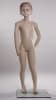 Child mannequin with fiberglass construction, realistic facial features, and an included base. - Image 1 of 0