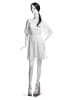 Female abstract mannequin in standing pose with bent arm, matte white fiberglass finish – ideal for fashion retail and boutique display - Image 1 of 0