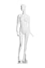 Female abstract mannequin in standing pose with bent arm, matte white fiberglass finish – ideal for fashion retail and boutique display - Image 2 of 0