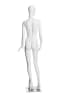 Female abstract mannequin in standing pose with bent arm, matte white fiberglass finish – ideal for fashion retail and boutique display - Image 3 of 0