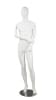Matte White Male Egghead Mannequin Posable Arms Leg Out - Image 2 of 0