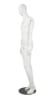 Matte White Male Egghead Mannequin Posable Arms Leg Out - Image 3 of 0