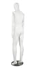 Matte White Male Egghead Mannequin Posable Arms Leg Out - Image 4 of 0