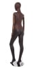 Brown Leatherette Female Egghead Mannequin with Posable Arms - Image 3 of 0