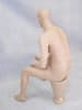 Realistic male mannequin seated with arms on knees for retail clothing and lifestyle display - Image 2 of 0
