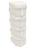 Set of four white split face display forms for professional retail sunglasses and eyewear presentation. - Image 1 of 0