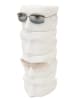 Set of four white split face display forms for professional retail sunglasses and eyewear presentation. - Image 2 of 0