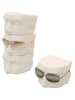 Set of four white split face display forms for professional retail sunglasses and eyewear presentation. - Image 3 of 0