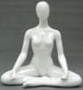Yoga Mannequin Female in Pearl White made of Fiberglass - Image 1 of 0