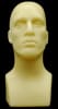 Lightweight tan fleshtone plastic male display head for accessories display - Image 1 of 0