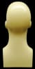 Lightweight tan fleshtone plastic male display head for accessories display - Image 3 of 0