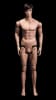 Todd fully posable male mannequin in tan fleshtone fiberglass finish displayed in dynamic pose – Mannequins Express - Image 2 of 0