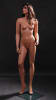 Elegant Rose female mannequin made of flesh-tone fiberglass with a tempered glass base and detachable limbs for retail clothing displays. - Image 3 of 0