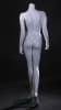 Elegant Rose female mannequin made of flesh-tone fiberglass with a tempered glass base and detachable limbs for retail clothing displays. - Image 2 of 0
