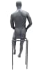 Gray Egghead Male Mannequin Casual Seated Pose - Image 3 of 0