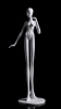 Miniature gloss white fiberglass mannequin head for jewelry display featuring an integrated base for showcasing earrings and necklaces. - Image 2 of 0
