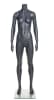 Grey headless athletic female mannequin for sportswear and activewear retail display - Image 1 of 0