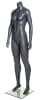 Grey headless athletic female mannequin for sportswear and activewear retail display - Image 3 of 0