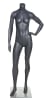 Grey headless athletic female mannequin with hand on hip pose for sportswear and activewear retail display - Image 1 of 0