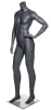 Grey headless athletic female mannequin with hand on hip pose for sportswear and activewear retail display - Image 4 of 0
